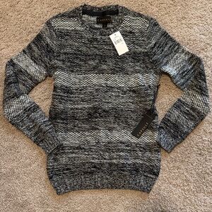 Capsule Charcoal and Black Crewneck Sweater